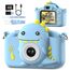 Kinderkamera, Gofunly Kinder Kamera 1080P 2,0-Zoll-Bildschirm Selfie Digitalkamera mit 32GB-Karte für 3-12 Jahre Jungen Mädchen Geburtstagsgeschenk Weihnachten Spielzeug Blau Dinosaurier