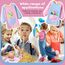 UMILKI 2Pcs Malkittel Kinder,Wasserdicht Malschürze,Langarm Malschürze Kinder für 6-12 Jahre Mädchen/Junge,Bastelkittel Bastelschürze Kinder mit Ärmeln für Malen & Basteln Backen Kochen