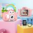 Kinderkamera, Gofunly Kinder Kamera 1080P 2,0-Zoll-Bildschirm Selfie Digitalkamera mit 32GB-Karte für 3-12 Jahre Jungen Mädchen Geburtstagsgeschenk Weihnachten Spielzeug Rosa Katze