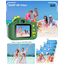 Kinderkamera, Gofunly Kinder Kamera 1080P 2,0-Zoll-Bildschirm Selfie Digitalkamera mit 32GB-Karte für 3-12 Jahre Jungen Mädchen Geburtstagsgeschenk Weihnachten Spielzeug Grün Dinosaurier