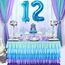 2 Luftballons Zahl 12, Nummer Luftballon Blau Mädchen Junge Jungs,40" Riesen Aufblasbar Helium Folienballon Blue Ballons Figuren für Geburtstag 12.Jahre Kinder Jungen Party Dekoration (xxxl 100cm)