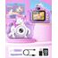 Kinderkamera, Gofunly Kinder Kamera 1080P 2,0-Zoll-Bildschirm Selfie Digitalkamera mit 32GB-Karte für 3-12 Jahre Jungen Mädchen Geburtstagsgeschenk Weihnachten Spielzeug Lila-Weißes Pferd