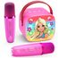 Dislocati Geschenk Mädchen 3-12 Jahre, Karaoke Maschine Kinder mit 2 Karaoke Mikrofon Bluetooth Prinzessin Oster Geschenke Spielzeug für Mädchen ab 3-12 Jahre Microphone Bluetooth