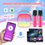Dislocati Tragbarer Karaoke Maschine mit 2 Bluetooth Mikrofon, Kinder Geschenke Spielzeug für 3-12 Jahre Mini Karaoke Mikrofon Set mit DSP & LED-Lichtern Ideal für Familienfeiern, Partys & Outdoor