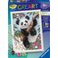 Ravensburger CreArt 20161 - Süßer Pandabär - Malen nach Zahlen für Kinder ab 9 Jahre, Malset mit Rahmen, Pinsel und Acrylfarben, Geschenk für Mädchen und Jungen