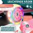KIDIZ® Roller Kinder Scooter X-Pro2 Dreiradscooter mit PU LED Leuchtenden Räder Kinderroller faltbar Tret-Roller höhenverstellbarer Cityroller Kinderscooter für Jungen Mädchen 3-12 Jahre, Rosa