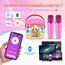 Dislocati Geschenk Mädchen 3-12 Jahre, Karaoke Maschine Kinder mit 2 Karaoke Mikrofon Bluetooth Prinzessin Oster Geschenke Spielzeug für Mädchen ab 3-12 Jahre Microphone Bluetooth