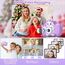 Kinderkamera, Gofunly Kinder Kamera 1080P 2,0-Zoll-Bildschirm Selfie Digitalkamera mit 32GB-Karte für 3-12 Jahre Jungen Mädchen Geburtstagsgeschenk Weihnachten Spielzeug Lila Katze