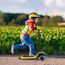 Yoleo Kinderscooter, Kinder Roller mit Leuchtenden Räder, Dreiradscooter 4 Höhenverstellbare für Jungen & Mädchen im Alter von 3-12 Jahren, bis 50kg blasbar, Gelb