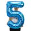 2 Luftballons Zahl 15, Nummer Luftballon Blau Mädchen Junge Jungs,40" Riesen Aufblasbar Helium Folienballon Blue Ballons Figuren für Geburtstag 15.Jahre Kinder Jungen Party Dekoration (xxxl 100cm)