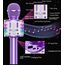 Karaoke Mikrofon, LED Drahtloses Bluetooth Mikrofon zum Singen mit Lautsprecher, Karaoke Spielzeug Kinder, Heim KTV Karaoke Maschine, Tragbares KTV Lautsprecher Recorder für Android/iPhone/iPad/PC