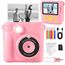 Kinderkamera, Sofortbildkamera Kinder,1080P Fotoapparat Kinderspielzeug mit 16x Digitalzoom, 32GB TF Karte,Druckpapier, Kinder Kamera für Geschenk für Mädchen 3-12 Jahre