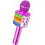 Magic Sing LED Karaoke Mikrofon Kinder, Drahtloses Bluetooth Spielzeug ab 3-12 Jahre Geschenk Mädchen KTV Lautsprecher mit Stimmenverzerrer, Heim KTV Karaoke Maschine für Android, iOS, PC(Lila)