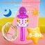 Magic Sing LED Karaoke Mikrofon Kinder, Drahtloses Bluetooth Spielzeug ab 3-12 Jahre Geschenk Mädchen KTV Lautsprecher mit Stimmenverzerrer, Heim KTV Karaoke Maschine für Android, iOS, PC(Lila)