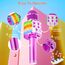 Magic Sing LED Karaoke Mikrofon Kinder, Drahtloses Bluetooth Spielzeug ab 3-12 Jahre Geschenk Mädchen KTV Lautsprecher mit Stimmenverzerrer, Heim KTV Karaoke Maschine für Android, iOS, PC(Lila)