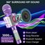 Karaoke Mikrofon, LED Drahtloses Bluetooth Mikrofon zum Singen mit Lautsprecher, Karaoke Spielzeug Kinder, Heim KTV Karaoke Maschine, Tragbares KTV Lautsprecher Recorder für Android/iPhone/iPad/PC