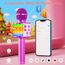 Magic Sing LED Karaoke Mikrofon Kinder, Drahtloses Bluetooth Spielzeug ab 3-12 Jahre Geschenk Mädchen KTV Lautsprecher mit Stimmenverzerrer, Heim KTV Karaoke Maschine für Android, iOS, PC(Lila)