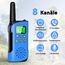 AWANFI Walkie Talkie Kinder 3er Set, Walkie Talkie Aufladbar mit Li-ion Akku, Funkgerät Set mit VOX und Taschenlampe, Walky Talky Camping Abenteuer, Geschenk für Kinder de 3-12 Jahre