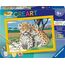 Ravensburger CreArt 28486 - Kleine Leoparden - Malen nach Zahlen für Kinder ab 9 Jahre, Malset mit Rahmen, Pinsel und Acrylfarben, Geschenk für Mädchen und Jungen