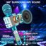 MicQutr LED Drahtloses Bluetooth Karaoke Mikrofon zum Singen, Spielzeug Kinder, Heim KTV Karaoke Maschine, Tragbares KTV Lautsprecher Recorder für Android/iPhone/iPad/PC