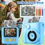 CHRERNA KinderKamera, Sofortbildkamera Kinder Geschenke für 3-12 Jahre Jungen und mädchen,1080P HD 2.4 Zoll Video Kinder Kamera mit 32GB TF Karte,Druckpapier(Blau)