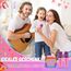 Dislocati Karaoke Maschine Kinder mit 2 Karaoke Mikrofon Bluetooth, Mädchen Geschenke Spielzeug für 3-12 Jahre, Tragbarer Lautsprecher mit LED-Lichtern, Ideal für Familienfeiern und Freundestreffen
