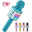 MicQutr LED Drahtloses Bluetooth Karaoke Mikrofon zum Singen, Spielzeug Kinder, Heim KTV Karaoke Maschine, Tragbares KTV Lautsprecher Recorder für Android/iPhone/iPad/PC