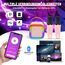 Dislocati Karaoke Maschine mit 2 Mikrofon Kinder Bluetooth, Geschenk Spielzeug Mädchen 3-12 Jahre, Tragbarer Karaoke Mikrofon Set mit DSP & LED-Lichtern Ideale für Familie, Freunde und Kinder