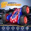 Tecnock 2025 Ferngesteuertes Auto mit 2.4 Ghz Fernbedienung 360°Flip Stunts Rc Auto Monstertruck mit Buntes Licht ab 6-12 Jahre Outdoor Spielzeug Geschenk für Junge Kinder