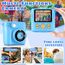 CHRERNA KinderKamera, Sofortbildkamera Kinder Geschenke für 3-12 Jahre Jungen und mädchen,1080P HD 2.4 Zoll Video Kinder Kamera mit 32GB TF Karte,Druckpapier(Blau)