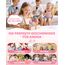 Karaoke Maschine Kinder, Geschenk für Mädchen 3-12 Jahre, Karaoke Kinder Spielzeug ab 3-12 Jahre Mädchen, Karaoke Maschine mit 2 Karaoke Mikrofon Kinder