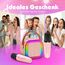 Dislocati Karaoke Maschine mit 2 Mikrofon Kinder Bluetooth, Geschenk Spielzeug Mädchen 3-12 Jahre, Tragbarer Karaoke Mikrofon Set mit DSP & LED-Lichtern Ideale für Familie, Freunde und Kinder