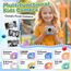 CalineGam Kinderkamera Sofortbildkamera, 1080P HD Sofortbildkamera Kinder mit 32GB Karte, 2,4 Zoll Digitalkamera Kinder, Kinderspielzeug Geschenke für Jungen und Mädchen 3-12 Jahre (Blau)