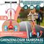 KIDIZ® Roller Kinder Scooter X-Pro2 Dreiradscooter mit PU LED Leuchtenden Räder Kinderroller faltbar Tret-Roller höhenverstellbarer Cityroller Kinderscooter für Jungen Mädchen 3-12 Jahre, Rot