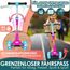 KIDIZ® Roller Kinder Scooter X-Pro2 Dreiradscooter mit PU LED Leuchtenden Räder Kinderroller faltbar Tret-Roller höhenverstellbarer Cityroller Kinderscooter für Jungen Mädchen 3-12 Jahre, Pink