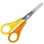 Westcott Kinderschere Gelb Linkshänder | Schere mit integrierter 5 cm Skala | Bastelschere 13 cm (5") ideal für Kinderhände | Sicherheit durch abgerundete Spitze | E-21593 00