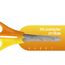 Westcott Kinderschere Gelb Linkshänder | Schere mit integrierter 5 cm Skala | Bastelschere 13 cm (5") ideal für Kinderhände | Sicherheit durch abgerundete Spitze | E-21593 00