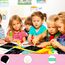 Vicloon Kratzbilder Kinder, 50 Blätter Regenbogen Kratzpapier,5 Holzstifte,4 Malschablonen, Magic Scratch Book, Kratzpapier Set zum Zeichnen und Basteln, 13 * 19cm…