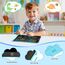 BlueSwan LCD Schreibtafel Kinder, 10 Zoll Maltafel Zaubertafel, Augenschutz Zeichenbrett Kinder Reise Spielzeug für 2-13 Jahre, im Flugzeug, Autofahrt, Geschenk Geburtstag, Weihnachten(Blau+Rosa)