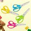 CCR Linkshänder Schere für Kinder, Stumpfe Sicherheitsschere aus Edelstahl für Kinder, PP-Kunststoffgriffe,13 cm Linkshänder Kinderschere zum Schneiden, 4 Stück(farblich sortiert)