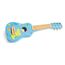Eichhorn – Gitarre für Kinder – Blaue Kindergitarre, stimmbare Nylonsaiten, Holzspielzeug, mit Dino, Holzgitarre für Jungen und Mädchen ab 3 Jahren