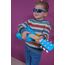 Eichhorn – Gitarre für Kinder – Blaue Kindergitarre, stimmbare Nylonsaiten, Holzspielzeug, mit Dino, Holzgitarre für Jungen und Mädchen ab 3 Jahren