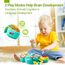 Hahaland Baby Spielzeug ab 6 Monate Mädchen,Elefant Musikspielzeug Motorikspielzeug,Musikinstrumente mit Licht & Klang Kinder Keyboard Babyspielzeug ab 1 Jahr Mädchen Jungen