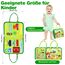 JHkim Montessori Busy Board Deutsch, Kinder Spielzeug ab 1 2 3 4 Jahre, Activity Board Busy Book, Geschenke für Junge Mädchen, Kinder Sensorik Lernspielzeug, Motorikbrett für Reise Auto Flugzeug, Grün