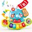 Hahaland Baby Spielzeug ab 6 Monate Mädchen,Elefant Musikspielzeug Motorikspielzeug,Musikinstrumente mit Licht & Klang Kinder Keyboard Babyspielzeug ab 1 Jahr Mädchen Jungen