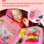 hahaland Busy Board Montessori Spielzeug, Interaktives Lernspielzeug und Motorikspielzeug für Kinder 3+ mit 15 Aktivitäten, Activity Board für Reise Autofahrt Flugzeug, Busy Book Geschenk 3 Jahre