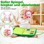 JHkim Montessori Busy Board Deutsch, Kinder Spielzeug ab 1 2 3 4 Jahre, Activity Board Busy Book, Geschenke für Junge Mädchen, Kinder Sensorik Lernspielzeug, Motorikbrett für Reise Auto Flugzeug, Grün