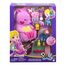 Polly Pocket Mama und Joey Känguru Tasche - 2-in-1-Spielset mit Tierkinderzimmer, 2 Puppen, 7 Tieren und Zubehör, inklusive weichem Beutel und Schatulle, perfekt für unterwegs, ab 4 Jahren, HKV50