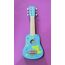 Eichhorn – Gitarre für Kinder – Blaue Kindergitarre, stimmbare Nylonsaiten, Holzspielzeug, mit Dino, Holzgitarre für Jungen und Mädchen ab 3 Jahren