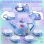 Auney 36 Pcs Teeservice Kinder,Meerjungfrau Spielzeug Kinderküche Zubehör Tragekoffer mit Zinn Tee Set,Mermaid Tea Service Kindergeschirr Spielküche Teeparty Rollenspiel für Geschenk Mädchen Spielzeug